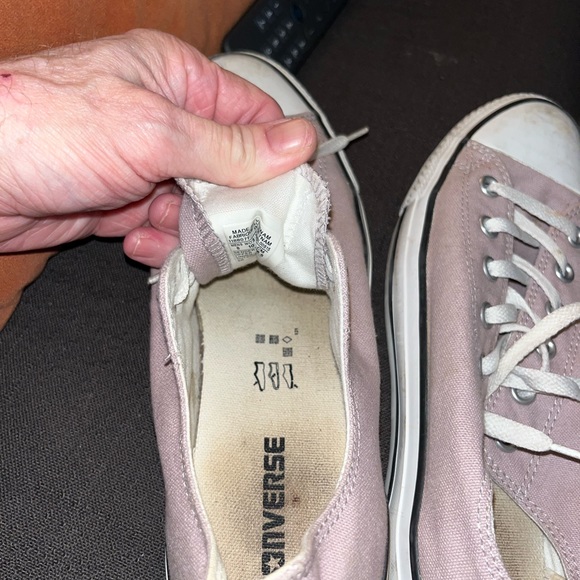 Taupe lavender mystery color, low top converse men 8 women 10 chuck Taylor - Picture 5 of 6